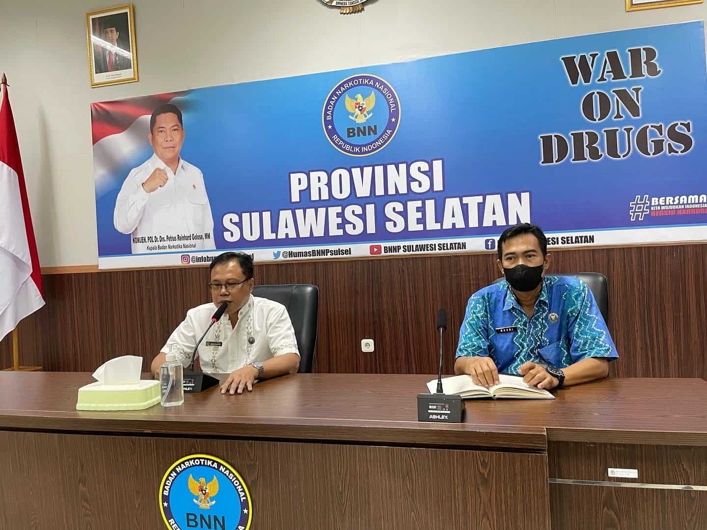 BNNP Sulsel Melaksanakan Penandatanganan Kontrak Kerja PPNPN Lingkup BNNP Sulsel T.A 2021