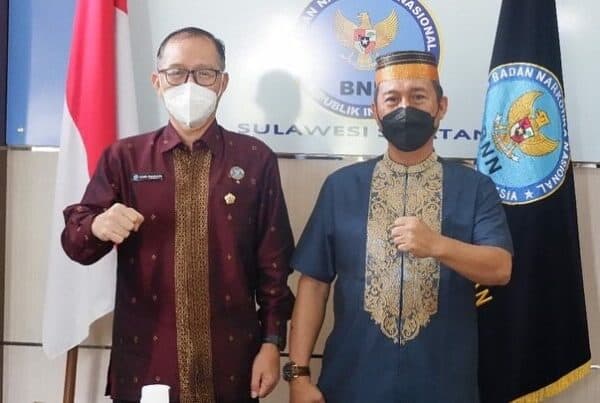 BENTUK SINERGITAS, KEPALA BNNP SULSEL TERIMA KUNJUNGAN KEPALA RUTAN KLAS I A MAKASSAR