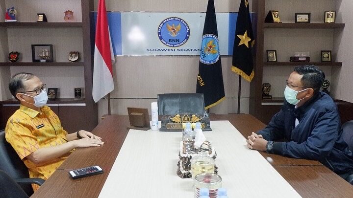 Kepala BNNP Sulsel Menerima Kunjungan Dari Direktur Politeknik Pelayaran Barombong Kepala BNNP Sulsel Menerima Kunjungan Dari Direktur Politeknik Pelayaran Barombong