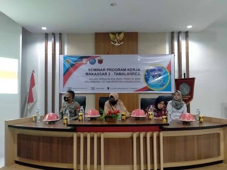 BNN Provinsi Sulawesi Selatan ikut berpartisipasi dalam kegiatan KKN Tematik Makassar Smart Dan Bersih Narkoba BNN Provinsi Sulawesi Selatan ikut berpartisipasi dalam kegiatan KKN Tematik Makassar Smart Dan Bersih Narkoba