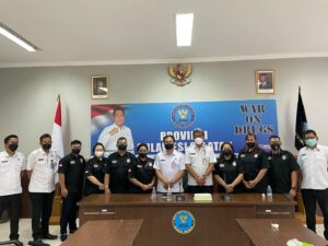 Kabag Umum BNNP Sulsel menerima Kunjungan kerja dari Ketua Garda Mencegah dan Mengobati (GMDM) Makassar Kabag Umum BNNP Sulsel menerima Kunjungan kerja dari Ketua Garda Mencegah dan Mengobati (GMDM) Makassar