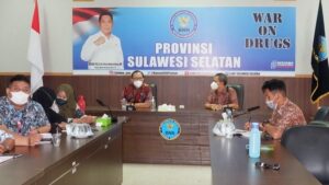 BNNP Sulsel Mengikuti Kegiatan Sosialisasi Instrument Pemetaan Unit Intervensi Berbasis Masyarakat (IBM) Terbentuk Tahun Anggaran 2022 Melalui Virtual