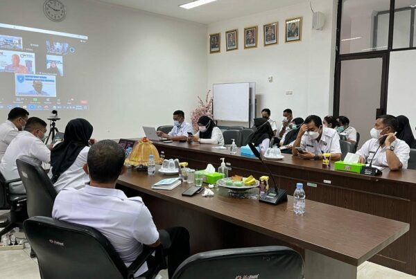 BNNP Sulsel mengikuti rapat Teknis Penanganan Pelaporan Pelanggaran Wistleblowing (WBS) Secara Virtual