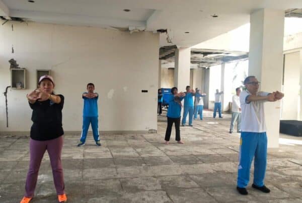 BNNP Sulawesi Selatan melaksanakan senam bersama di halaman Gedung B BNNP Sulsel