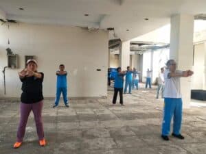 BNNP Sulawesi Selatan melaksanakan senam bersama di halaman Gedung B BNNP Sulsel BNNP Sulawesi Selatan melaksanakan senam bersama di halaman Gedung B BNNP Sulsel