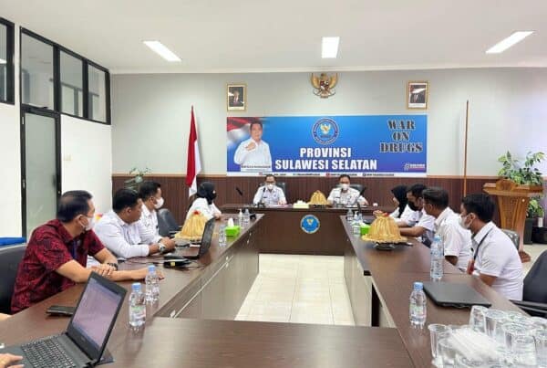 KEPALA BNNP SULSEL MEMBUKA KEGIATAN PENYUSUNAN LAPORAN KEUANGAN SEMESTER I TA 2022