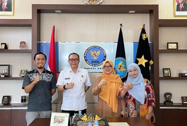 Kepala BNNP Sulawesi Selatan Menerima Audiensi dari Departemen Biostatistik/KKB Fakultas Kesehatan Masyarakat Universitas Hasanuddin