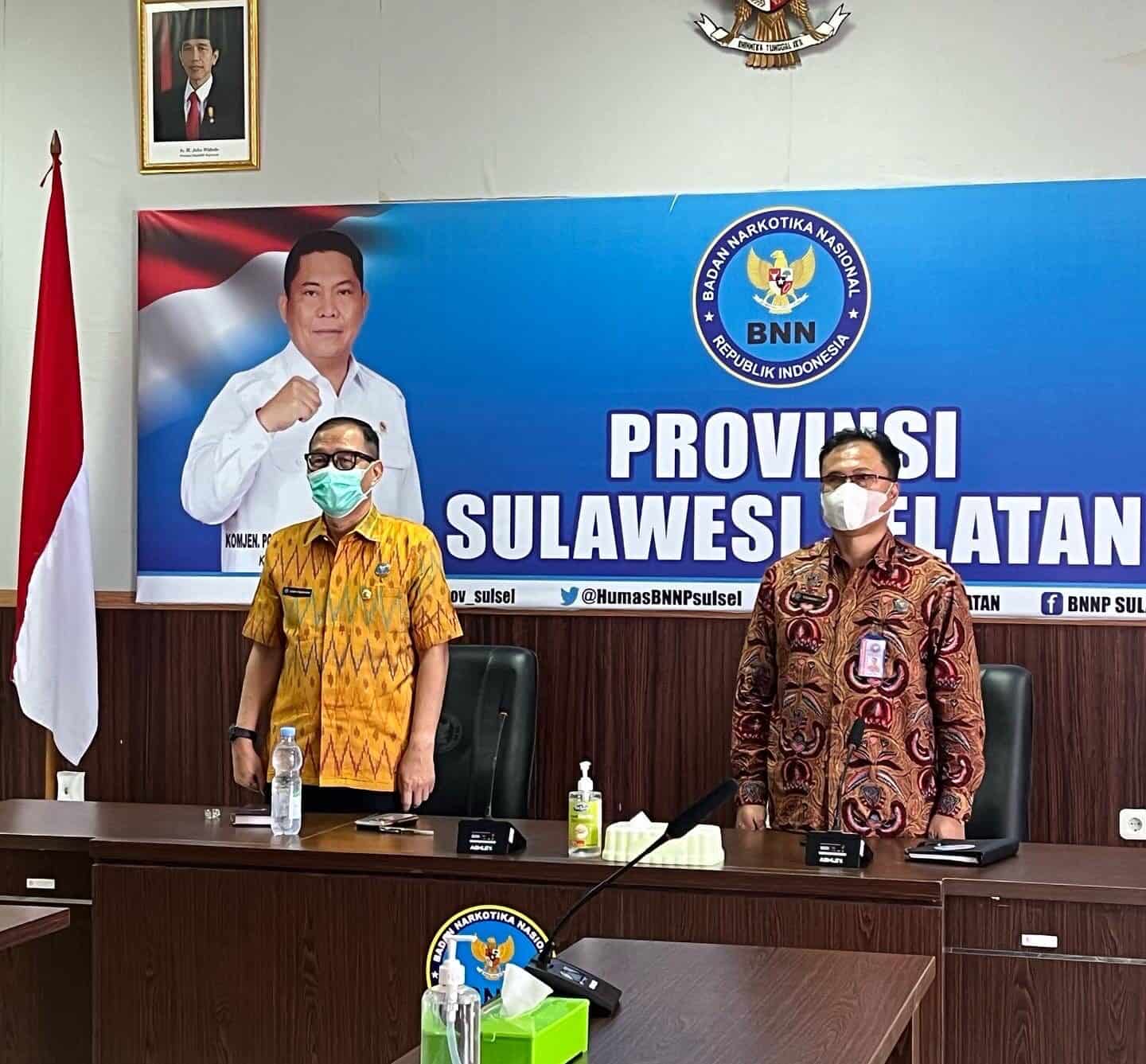 Kepala BNNP Sulawesi Selatan Mengikuti Kegiatan Launching CSIRT Badan Narkotika Nasional (BNN-CSIRT) Secara Virtual