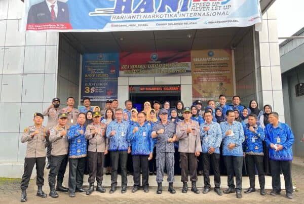 BNNP Sulawesi Selatan Melaksanakan Apel Pagi Sebagai Wujud Integritas