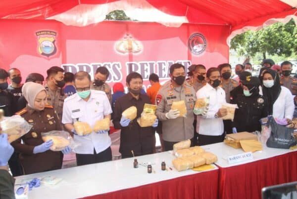 Sinergitas BNNP Sulawesi Selatan Bersama Polda Sulawesi Selatan Dalam Pemusnahan Barang Bukti Narkotika Direktorat Reserse Narkoba Polda Sulsel Periode Januari-Juni Tahun 2022