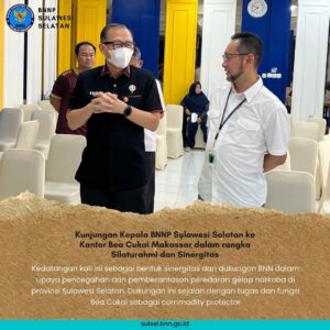 Kunjungan Kepala BNNP Sulawesi Selatan ke Kantor Bea Cukai Makassar dalam rangka Silaturahmi dan Sinergitas Kunjungan Kepala BNNP Sulawesi Selatan ke Kantor Bea Cukai Makassar dalam rangka Silaturahmi dan Sinergitas