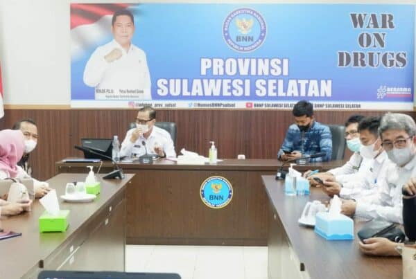 Kepala BNNP Sulsel menerima kunjungan Lembaga Bantuan Hukum (LBH) Makassar