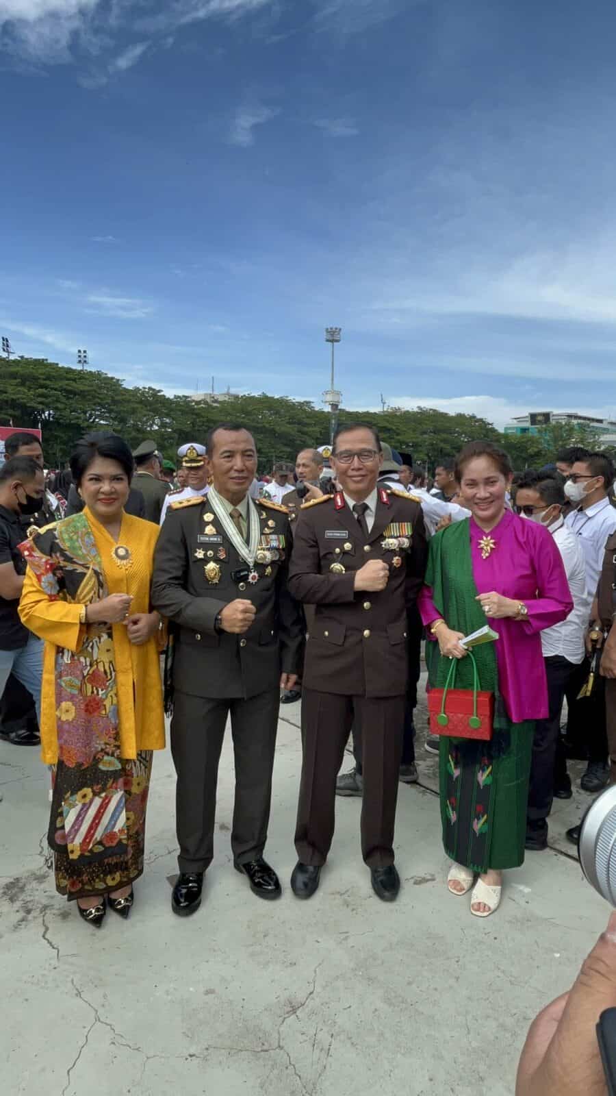 BNNP Sulawesi Selatan Menghadiri Acara Peringatan dan Syukuran HUT TNI ke 77