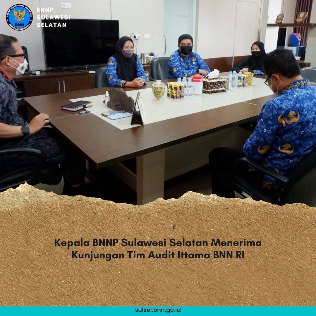 Kepala BNNP Sulawesi Selatan Menerima Kunjungan Tim Audit Ittama BNN RI