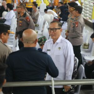 Kepala BNNP Sulawesi Selatan Menghadiri Apel Gelar Pasukan dan Peralatan SAR dalam Rangka Penanganan Bencana Alam Tahun 2022