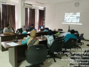 BNNP SULAWESI SELATAN MENGIKUTI KEGIATAN BIMTEK PENYUSUNAN PERJANJIAN UNIT KERJA BERBASIS APLIKASI E-KIN