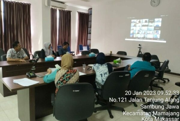 BNNP SULAWESI SELATAN MENGIKUTI KEGIATAN BIMTEK PENYUSUNAN PERJANJIAN UNIT KERJA BERBASIS APLIKASI E-KIN