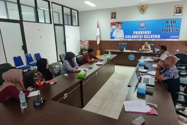 BNNP Sulsel Melaksanakan Rapat Persiapan Kedatangan Tim Badan Pemeriksa Keuangan RI