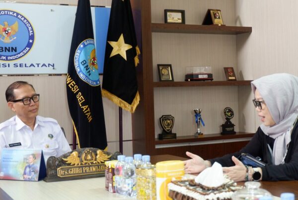 Kepala BNNP Sulawesi Selatan Menerima Kunjungan PT.Huadi Indonesia Grup