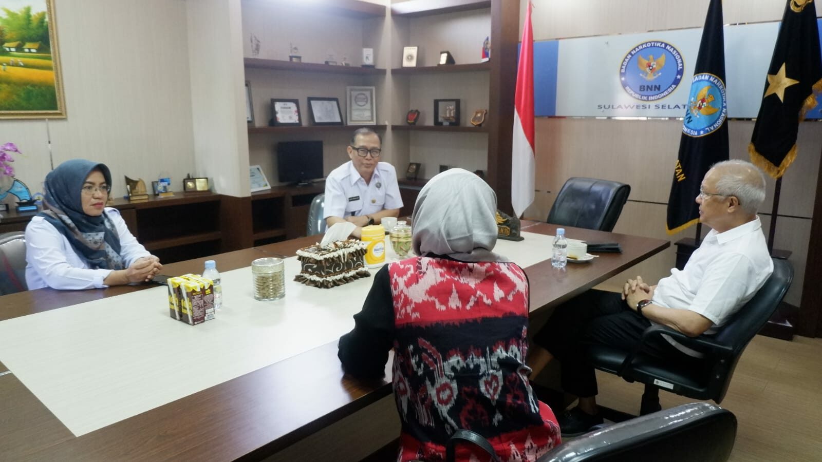 Kepala BNNP Sulawesi Selatan Menerima Kunjungan Jajaran PT.Huadi Indonesia Grup