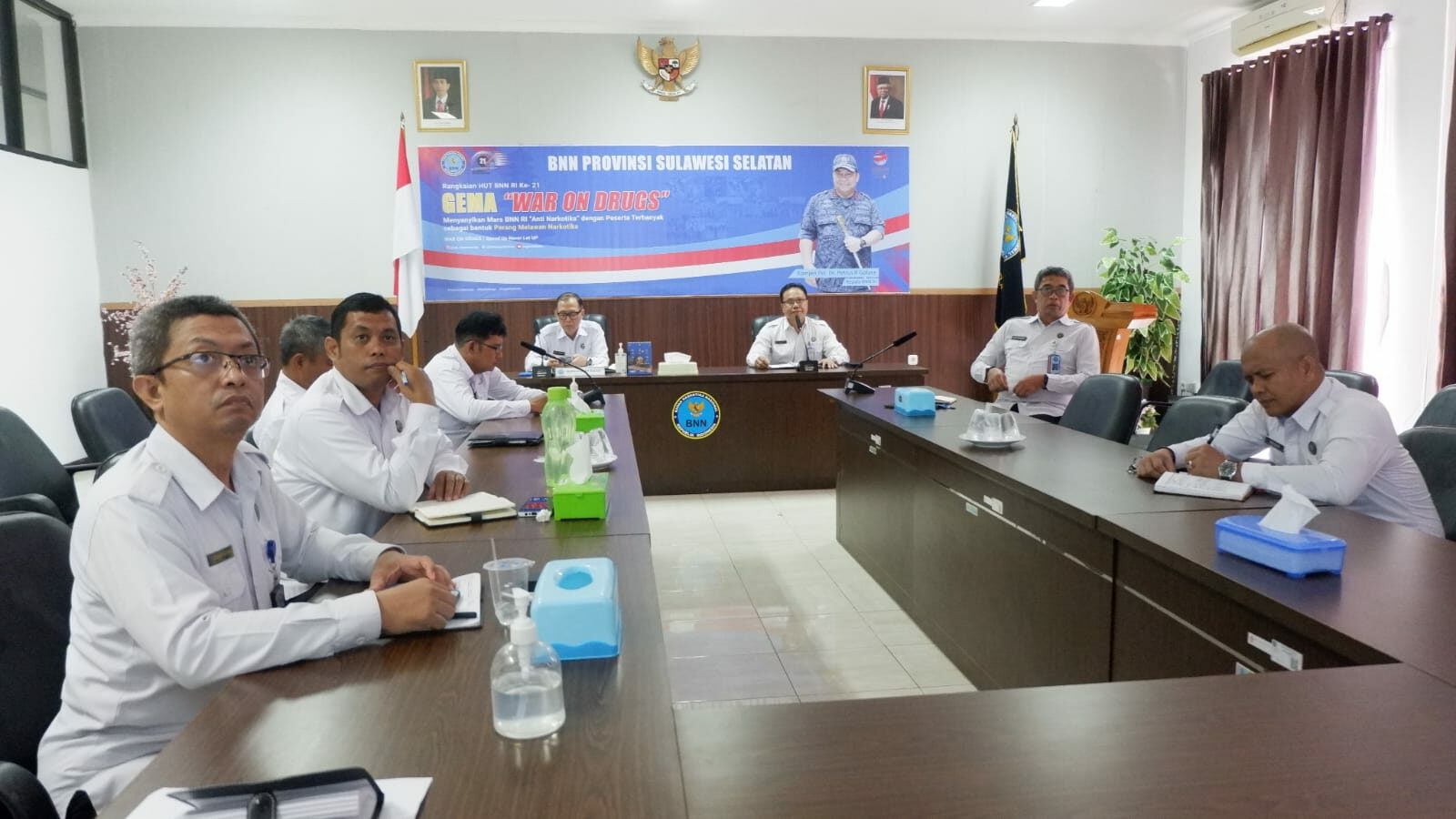 BNNP Sulawesi Selatan Mengikuti Kegiatan Rapat Pimpinan (Rapim) BNN RI Secara Virtual