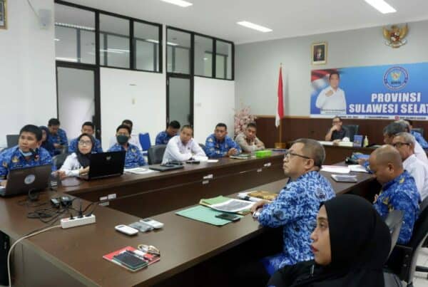 Kepala BNNP SulSel Didampingi Kabag Umum Memimpin Rapat Monitoring Dan Evaluasi Triwulan I T.A 2023 Wilayah Sulawesi Selatan