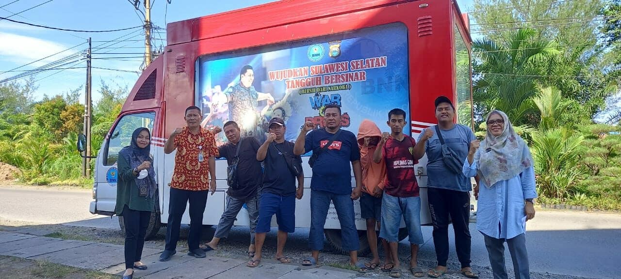 Pelaksanaan KIE P4GN Melalui Sosialisasi Anti Narkoba Secara Mobile Di Wilayah Kota Makassar