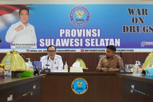 Audiensi Komisi Pemilihan Umum Kota Makassar ke Kantor BNN Provinsi Sulawesi selatan