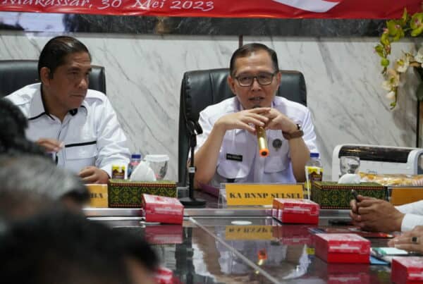 Kepala BNN Prov. SULSEL Memberikan Arahan Kepada Jajaran Ditresnarkoba POLDA SULSEL Dan Para Kasatresnaroba Polres Wilayah POLDA SULSEL