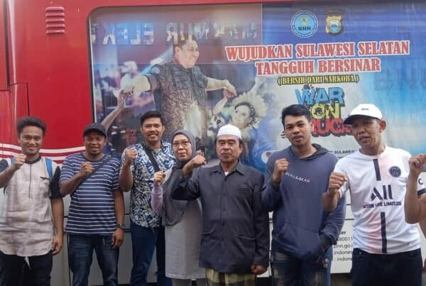 Pelaksanaan KIE P4GN Melalui Sosialisasi Anti Narkoba Secara Mobile di Wilayah Kota Makassar