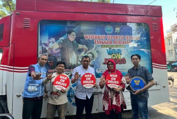 Pelaksanaan KIE P4GN Melalui Sosialisasi Anti Narkoba Secara Mobile Di Wilayah Kota Makassar