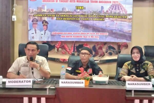 Diseminasi Informasi Pencegahan Bahaya Narkoba pada Masyarakat di Lorong Wisata Kota Makassar Tahun 2023