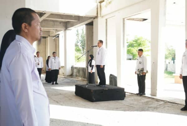 Penyampaian Kepala Bagian Umum BNN Prov. sulsel Pada Apel Pagi dalam rangka peringatan Hari Anti narkotika Internasional 2023