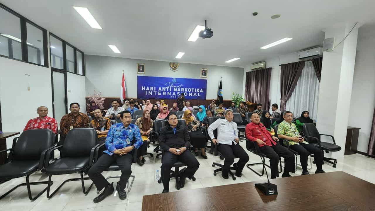 BNN Provinsi Sulawesi Selatan Mengikuti Kegiatan Puncak Hari Anti Narkotika Internasional (HANI) Tahun 2023 Secara Virtual