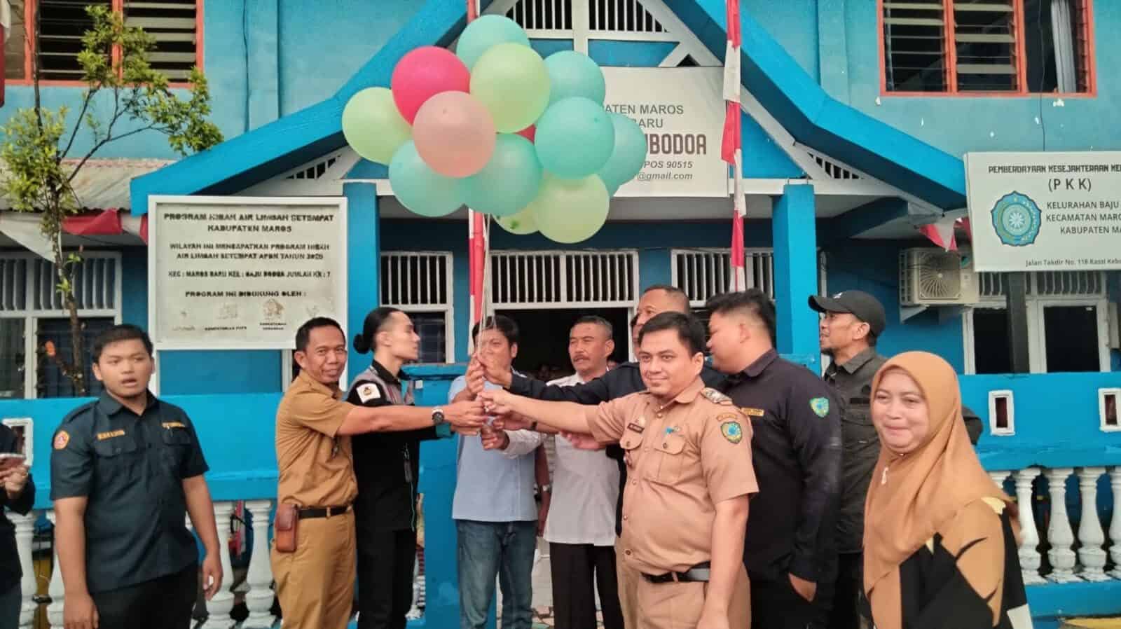 Peresmian Lingkungan Bersinar di Kelurahan Baju Bodoa