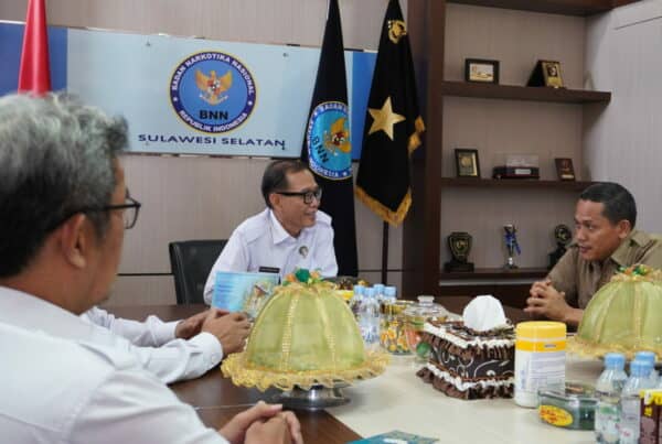 Dalam Rangka Pencegahan Penyalahgunaan Narkoba Di Lingkungan Pendidikan, Kepala BNN Prov. Sulsel Menerima Audiensi Tim Dinas Pendidikan Prov. Sulsel