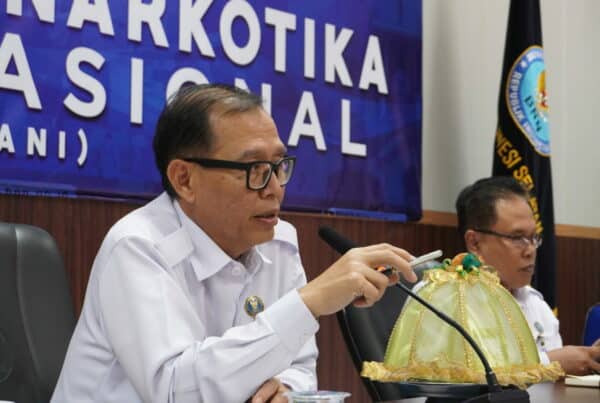 BNN Prov. Sulawesi Selatan Melaksanakan Rapat Monitoring Evaluasi Pelaksanaan Anggaran dan Target Output Kegiatan Periode Bulan Januari sampai dengan Juni (TW.II) TA. 2023 BNN Sulawesi Selatan dan Jajaran