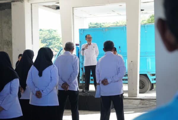 Kepala BNN Prov. Sulsel Memimpin Apel Pagi Sebelum memasuki Masa Purnabakti