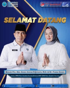 Selamat Datang dan Selamat Bertugas Jenderal Brigjen. Pol. Drs. Guruh Ahmad Fadiyanto, M.H dan Ny. Farida Guruh Selamat Datang dan Selamat Bertugas Jenderal Brigjen. Pol. Drs. Guruh Ahmad Fadiyanto, M.H dan Ny. Farida Guruh