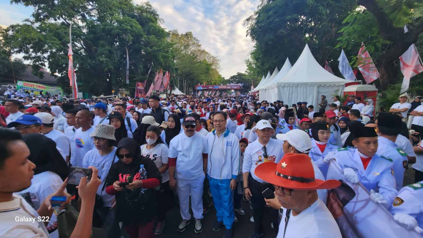 BNN Prov. Sulsel menghadiri Jalan Santai Anti Mager Menyambut 78 Tahun Kemerdekaan Indonesia