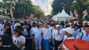 BNN Prov. Sulsel menghadiri Jalan Santai Anti Mager Menyambut 78 Tahun Kemerdekaan Indonesia