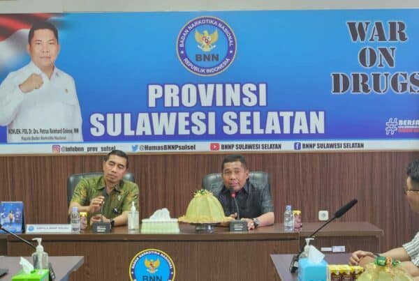 Kapuslidatin BNN RI Monitoring Pelaksanaan Survei Prevalensi Penyalahgunaan Narkoba Tahun 2023 di Sulawesi Selatan
