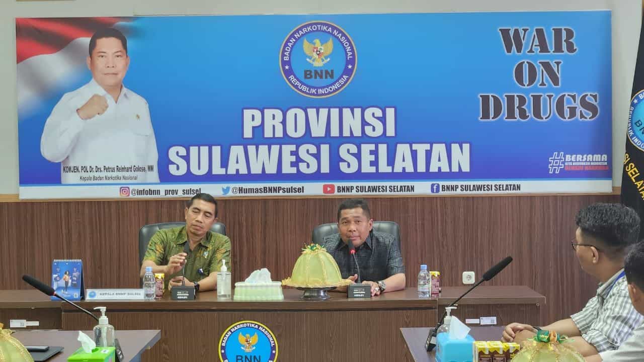 Kapuslidatin BNN RI Monitoring Pelaksanaan Survei Prevalensi Penyalahgunaan Narkoba Tahun 2023 di Sulawesi Selatan