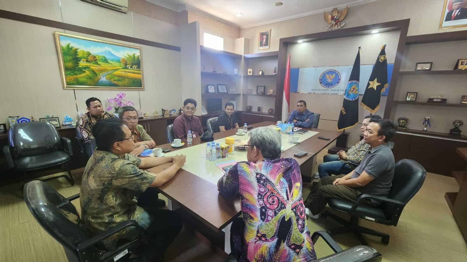 Siap Bersinergi,Kepala BNNP Sulsel Menerima Kunjungan Audiensi PT. Telkomsel