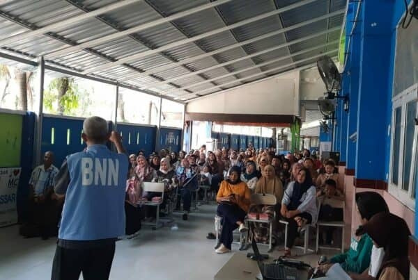Sosialisasi Pencegahan dan Pemberantasan Bahaya Narkoba di UPT SPF SMP NEG.1 MAKASSAR