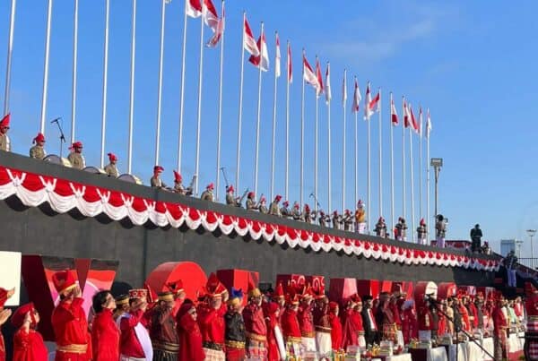 BNNP SULSEL MENGIKUTI UPACARA PENGIBARAN BENDERA MERAH PUTIH DALAM RANGKA PERINGATAN HARI ULANG TAHUN KE-78 KEMERDEKAAN REPUBLIK INDONESIA TAHUN 2023 TINGKAT KOTA MAKASSAR