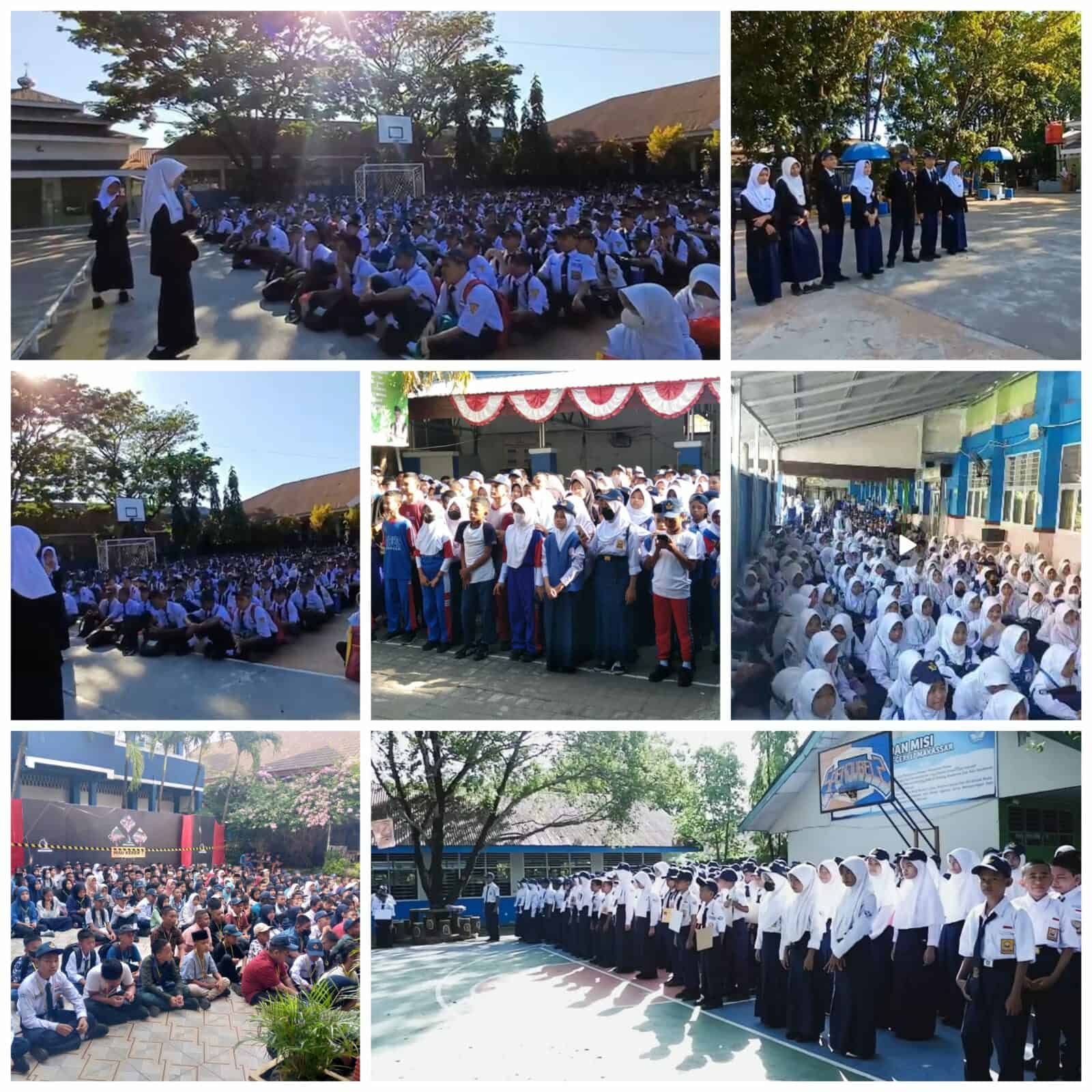 Pemutaran dan Menyanyikan Lagu Mars Anti Narkoba di 15 Lingkungan Sekolah Bersih Narkoba Tingkat SMP Se-Kota Makassar Pemutaran dan Menyanyikan Lagu Mars Anti Narkoba di 15 Lingkungan Sekolah Bersih Narkoba Tingkat SMP Se-Kota Makassar