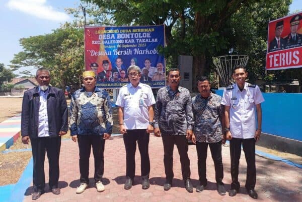 Pengukuhan Penggiat Anti Narkoba Desa Bontoloe Pada Launching Desa Berdaya Sejahtera dan Desa Bersinar “Desaku Bersih Narkoba”