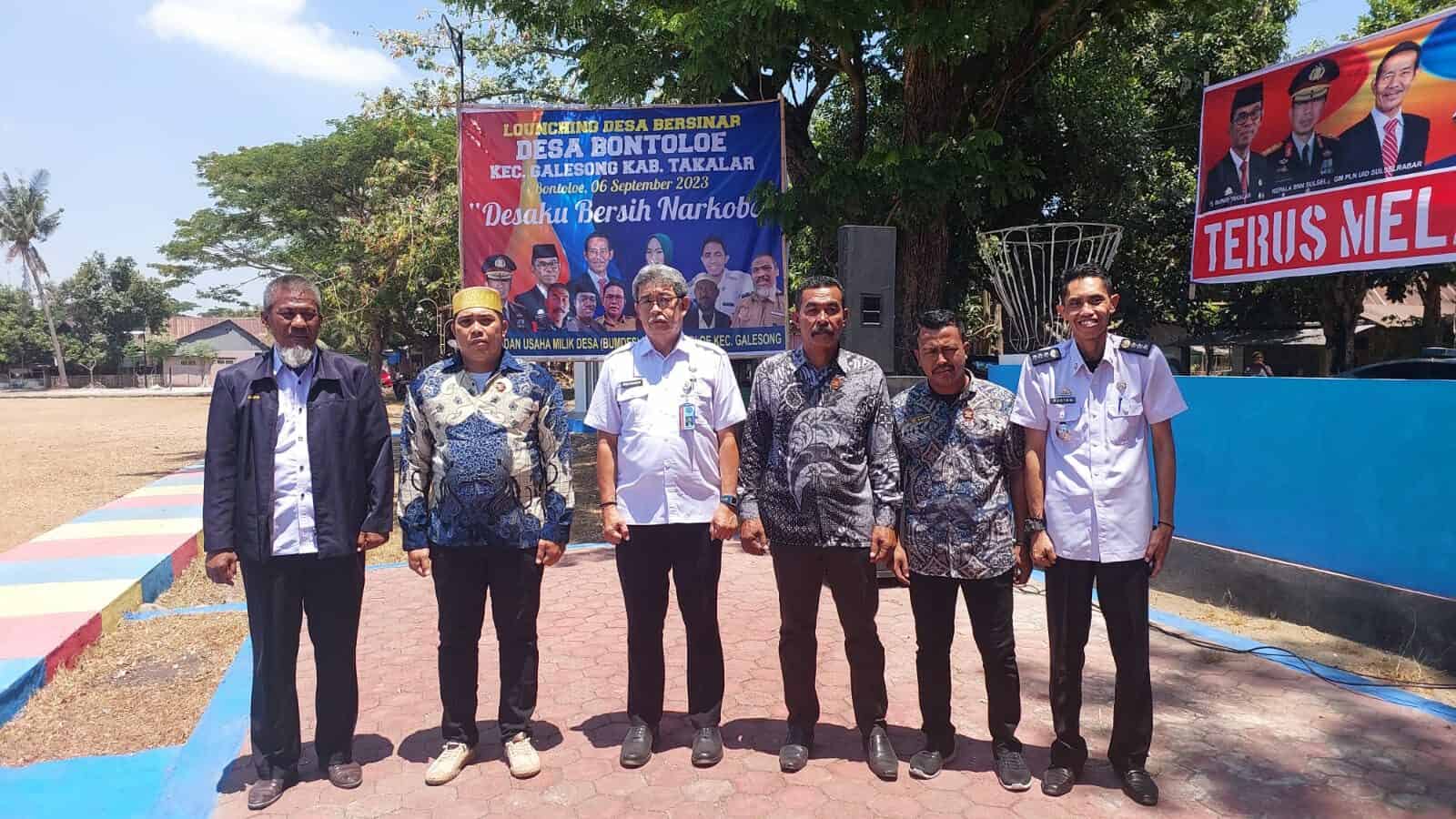 Pengukuhan Penggiat Anti Narkoba Desa Bontoloe Pada Launching Desa Berdaya Sejahtera dan Desa Bersinar “Desaku Bersih Narkoba”