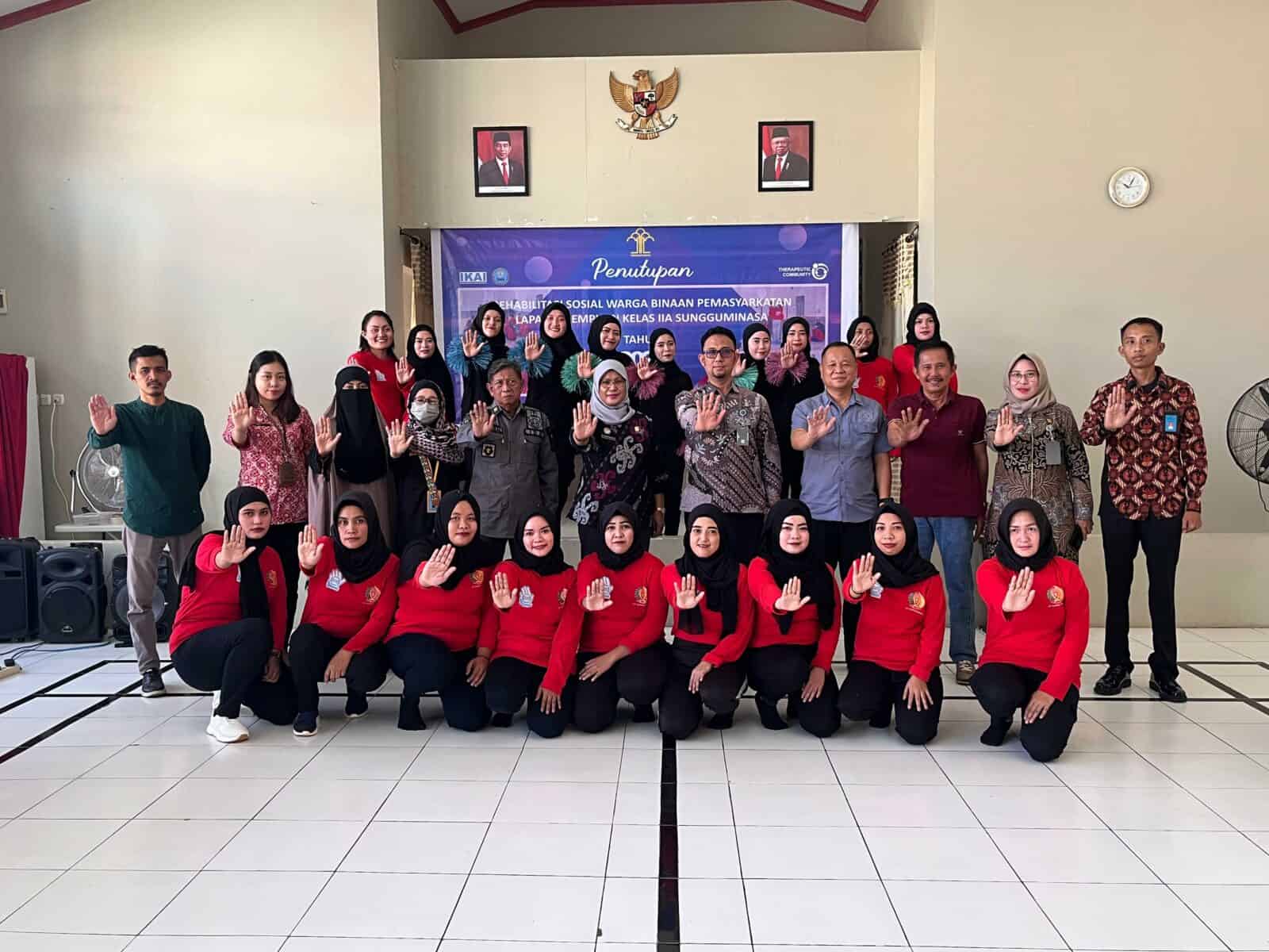 Penutupan Program Rehabilitasi Sosial bagi Warga Binaan Pemasyarakatan (WBP) Penutupan Program Rehabilitasi Sosial bagi Warga Binaan Pemasyarakatan (WBP)